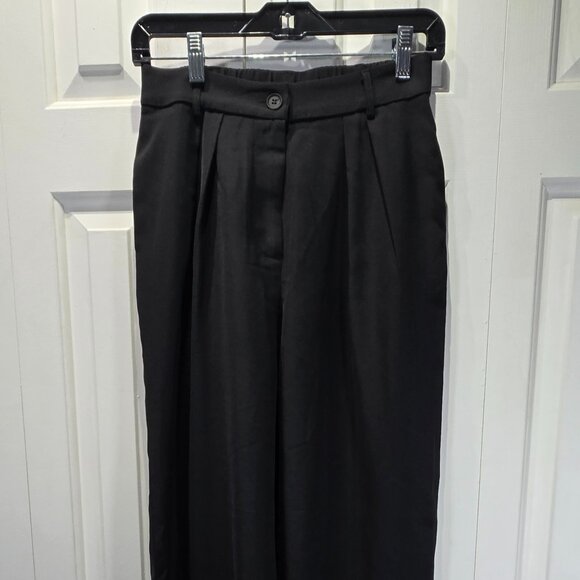 New Women’s Black Wide Leg Business Casual Trousers – Size Small - Picture 4 of 6